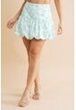 Mini Falda Globo Verde Ragged Pf31320357 de Ragged