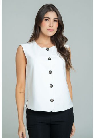 Chaleco Apodel Blanco Ragged Pf11150055 Ragged