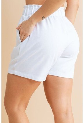 Short Lino Emilia Blanco Ragged Pf31340224