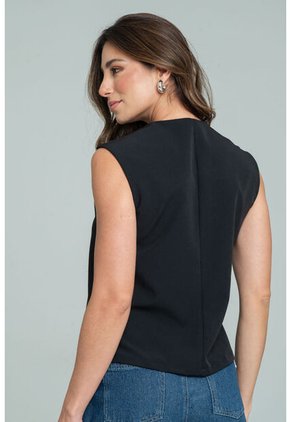 Chaleco Apodel Negro Ragged Pf11150055