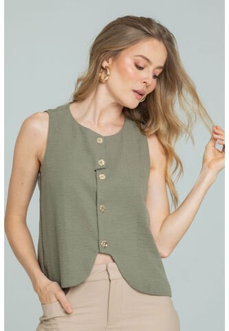 Blusa Maleno Verde Ragged Pf11113074 Ragged