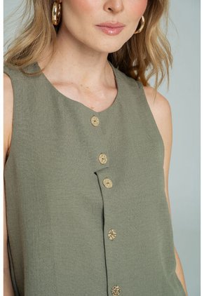 Blusa Maleno Verde Ragged Pf11113074