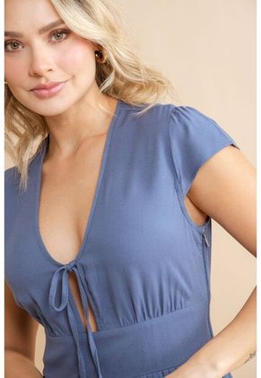 Vestido Lynne Azul Ragged Pf31511487