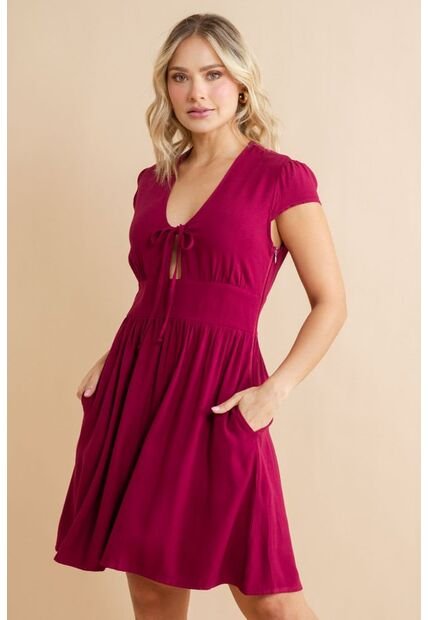 Vestido Lynne Rojo Ragged Pf31511487