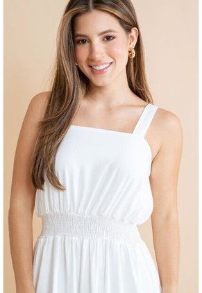 Vestido Midi Stasera Blanco Ragged Pf31511490