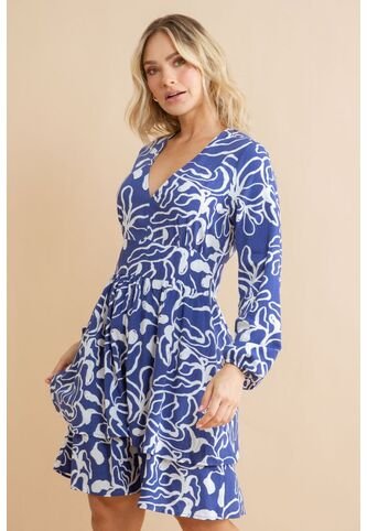 Vestido Dayna Azul Ragged Pf31511492 Ragged
