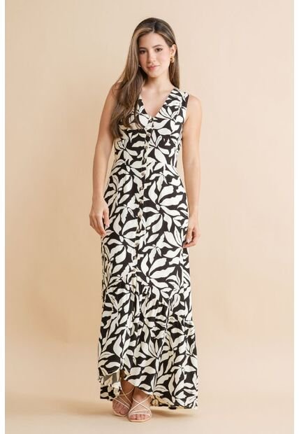 Vestido Adie Negro Ragged Pf31511497