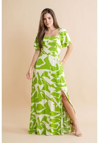 Vestido Jesse Verde Ragged Pf31511498 Ragged