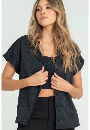 Blusa Lyra Negro Ragged Pf12110845