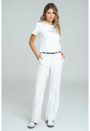 Camiseta Bonjour Blanco Ragged Pf21120124