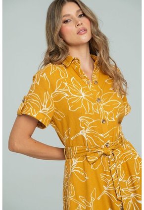 Vestido Meler Amarillo Ragged Pf11511455