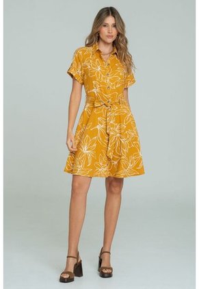 Vestido Meler Amarillo Ragged Pf11511455