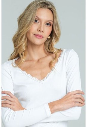 Top Amatista Blanco Ragged Pf11121184