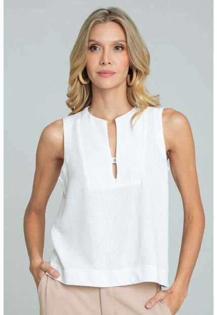 Blusa Marin Blanco Ragged Pf11113110