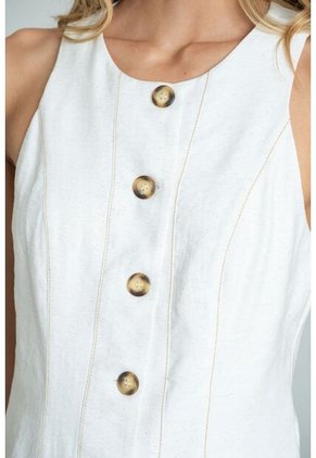 Blusa Minka Blanco Ragged Pf11113130