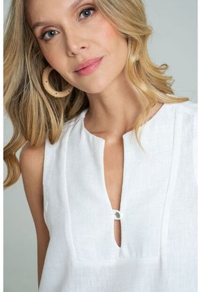Blusa Marin Blanco Ragged Pf11113110