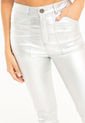 Pantalon Skinny Metalizado Plateado Ragged Pf21310003 de Ragged