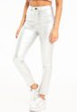 Pantalon Skinny Metalizado Plateado Ragged Pf21310003 de Ragged