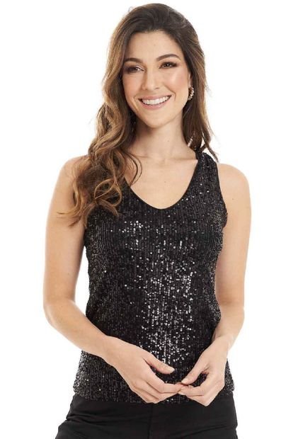 Blusa Niza Negro Ragged Pf12120222