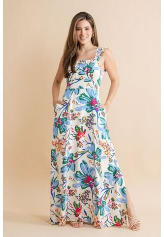 Vestido Largo Thekla Blanco Ragged Pf31511481 Ragged