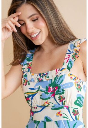 Vestido Largo Thekla Blanco Ragged Pf31511481