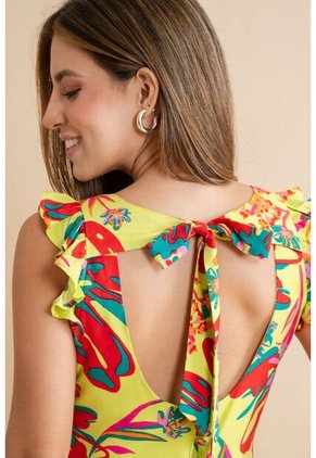 Vestido Largo Thekla Verde Ragged Pf31511481