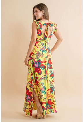 Vestido Largo Thekla Verde Ragged Pf31511481