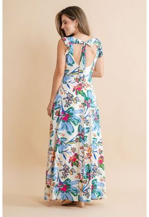 Vestido Largo Thekla Blanco Ragged Pf31511481