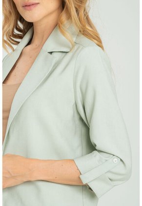 Blazer Abierto Mucura Verde Ragged Pf11130274