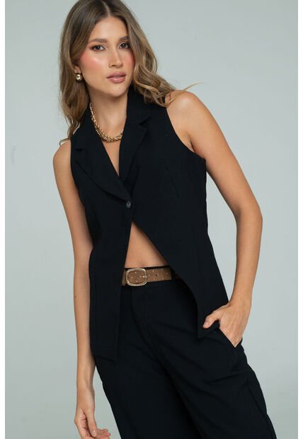 Chaleco Oceal Negro Ragged Pf11150056