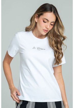 Camiseta Poesie Blanco Ragged Pf21120122