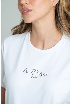 Camiseta Poesie Blanco Ragged Pf21120122