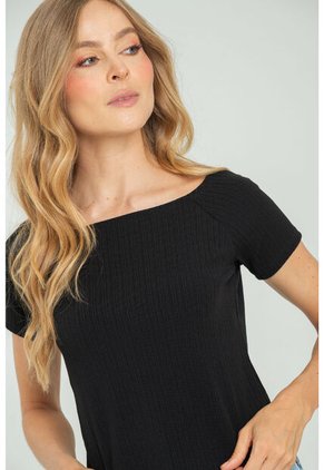 Top Sahara Negro Ragged Pf11121163