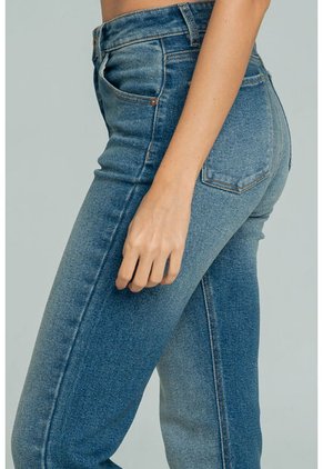 Jeans Mom Alaska Azul Ragged Pf21350078
