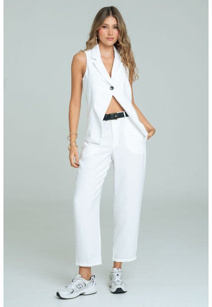 Pantalon Bundi Blanco Ragged Pf11310914