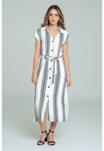 Vestido Lin Blanco Ragged Pf11511423 Ragged