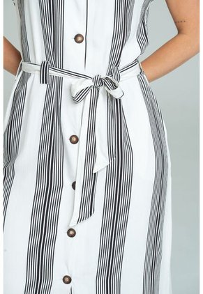 Vestido Lin Blanco Ragged Pf11511423