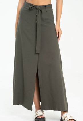 Falda Con Perilla Verde Ragged Pf11320471