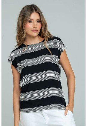 Blusa Oni Negro Ragged Pf11113056