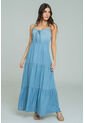Vestido Florencia Azul Ragged Pf51510133 de Ragged