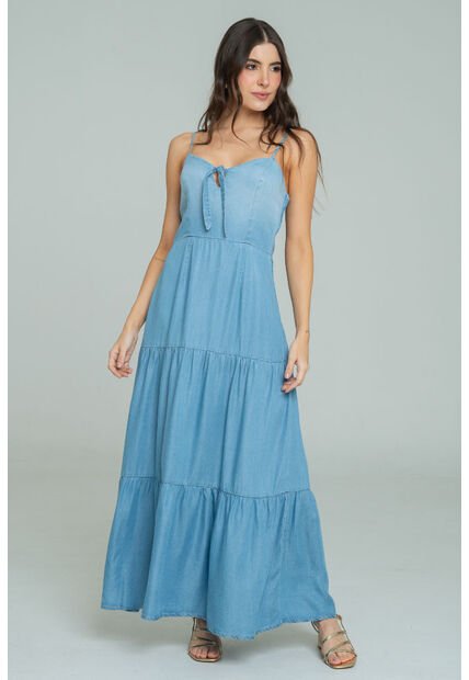Vestido Florencia Azul Ragged Pf51510133