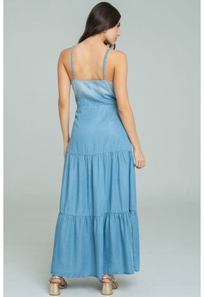 Vestido Florencia Azul Ragged Pf51510133