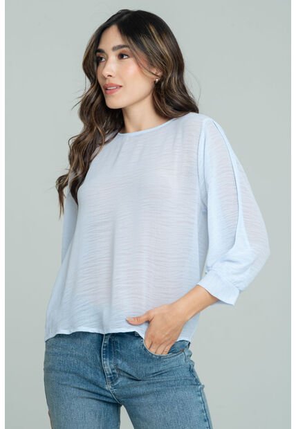 Blusa Cloren Azul Ragged Pf12110881