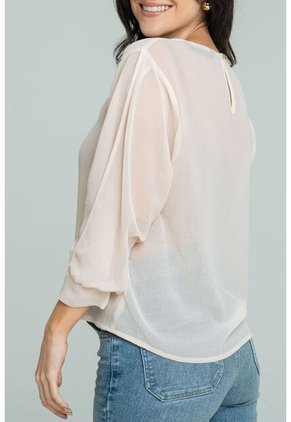 Blusa Cloren Beige Ragged Pf12110881
