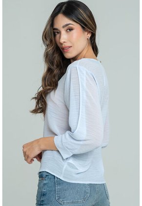 Blusa Cloren Azul Ragged Pf12110881