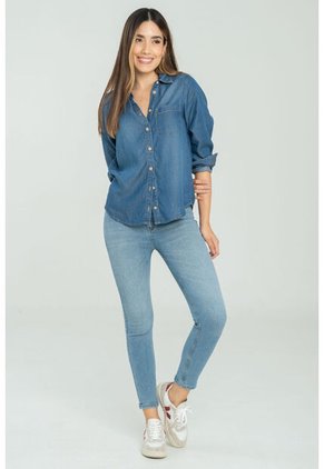 Jeans Montecarlo Azul Ragged Pf17350003