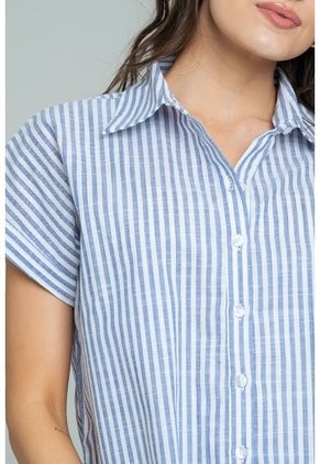 Camisa Nissi Azul Ragged Pf11113079