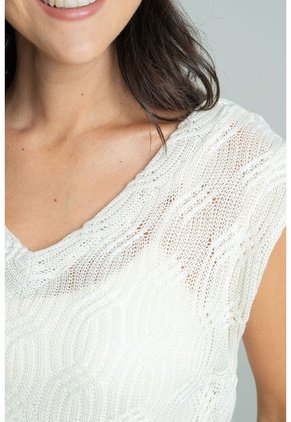 Chaleco Brownie Blanco Ragged Pf11150061