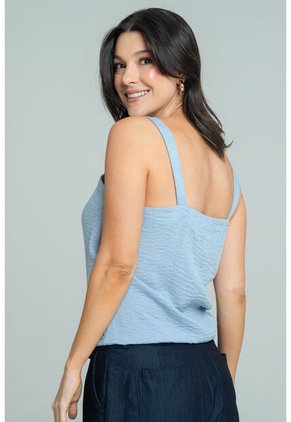 Blusa Candal Azul Ragged Pf11113211
