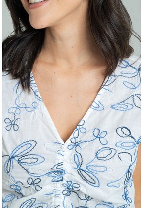 Blusa Malasia Azul Ragged Pf11113179